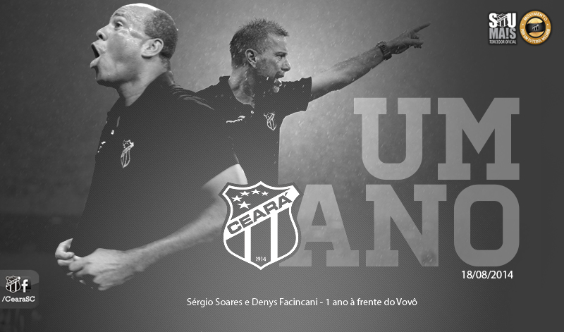 Sérgio Soares e Denys Facincani completam um ano à frente do Ceará