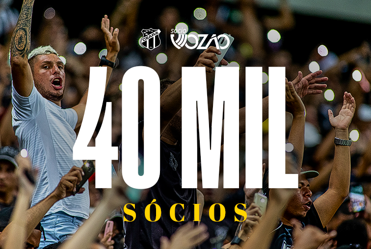 Ceará chega à marca histórica de 40 mil sócios torcedores
