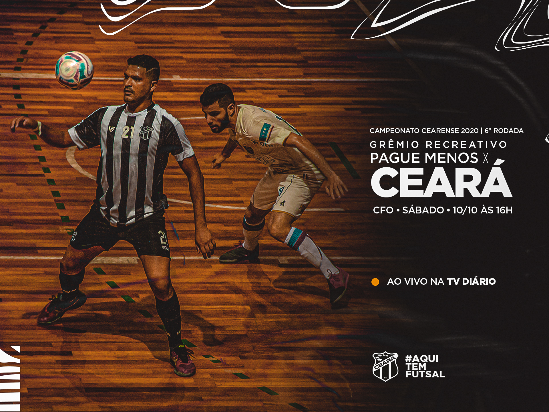 Futsal adulto: Ceará encara o Grêmio Recreativo, neste sábado, pelo Campeonato Cearense