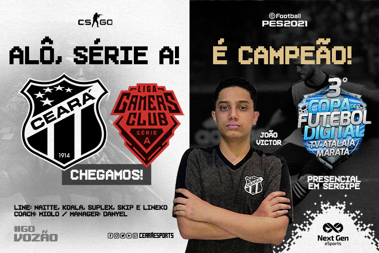 eSports: Ceará faz história no CS:GO e João Victor, no PES, se sagra campeão em Sergipe