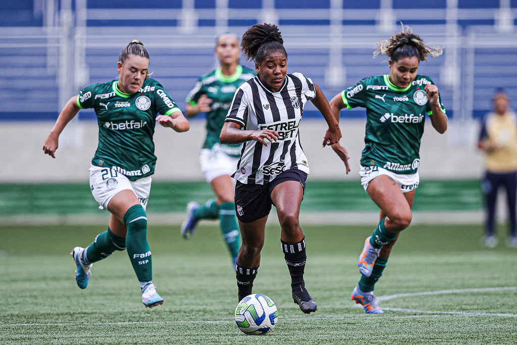 Fut. Feminino: No Allianz Parque, Ceará é superado pelo Palmeiras