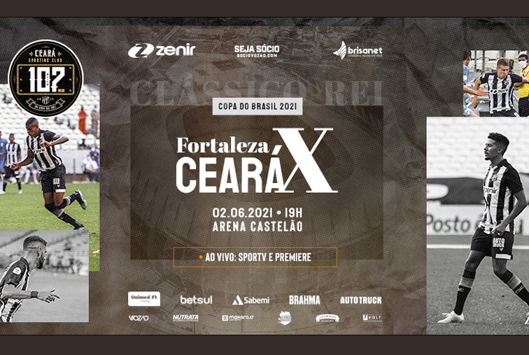 Ceará tem Clássico-Rei pela frente na terceira fase da Copa do Brasil