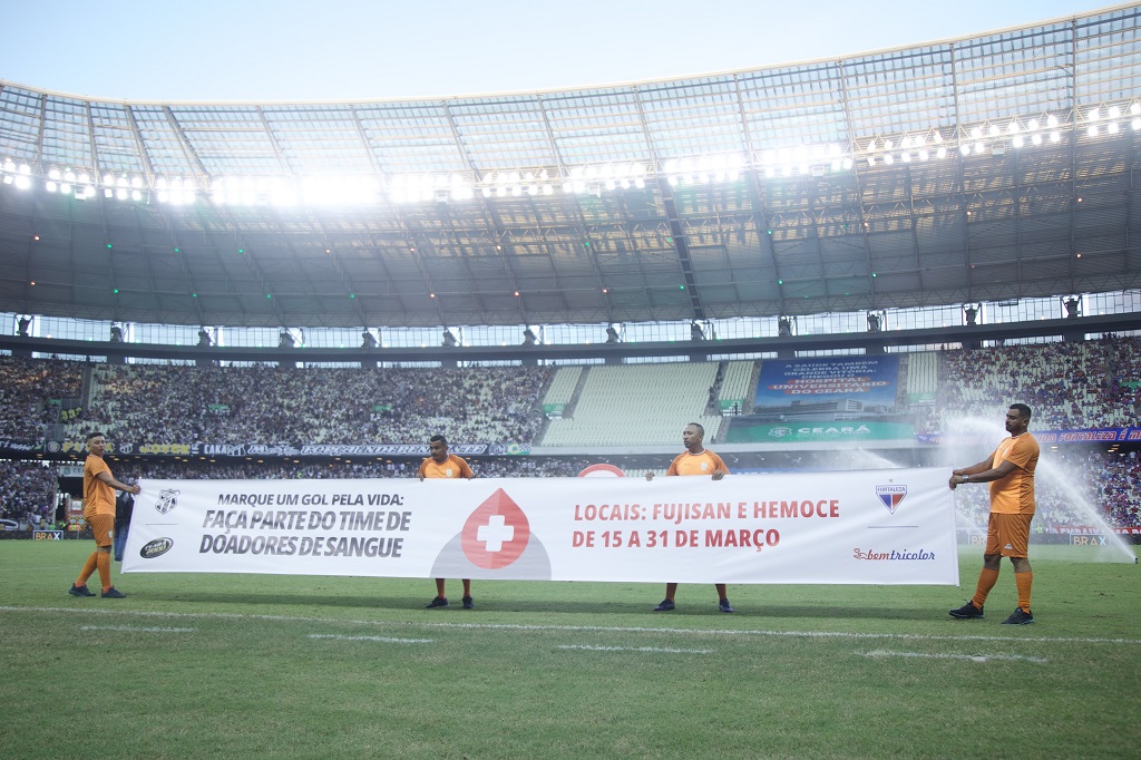 Marque um gol pela vida! Ceará e Fortaleza promovem mutirão de doação de sangue no Hemoce