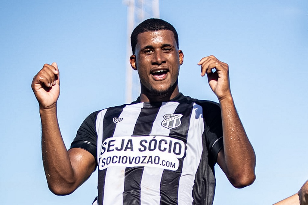 Retornando ao Ceará, Gabriel Amaral marca em vitória diante do Goiás pelo Brasileirão Série B Sub-20 e afirma: “Feliz pelo gol"