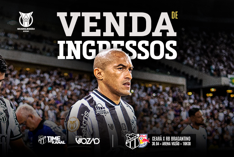 Iniciada a venda de ingressos para Ceará x RB Bragantino