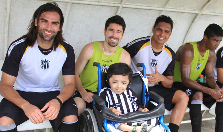 Torcedor especial visitou o grupo no último treino da temporada