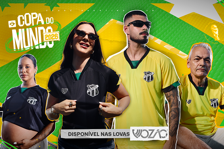Ceará apresenta camisas especiais em alusão à Copa do Mundo
