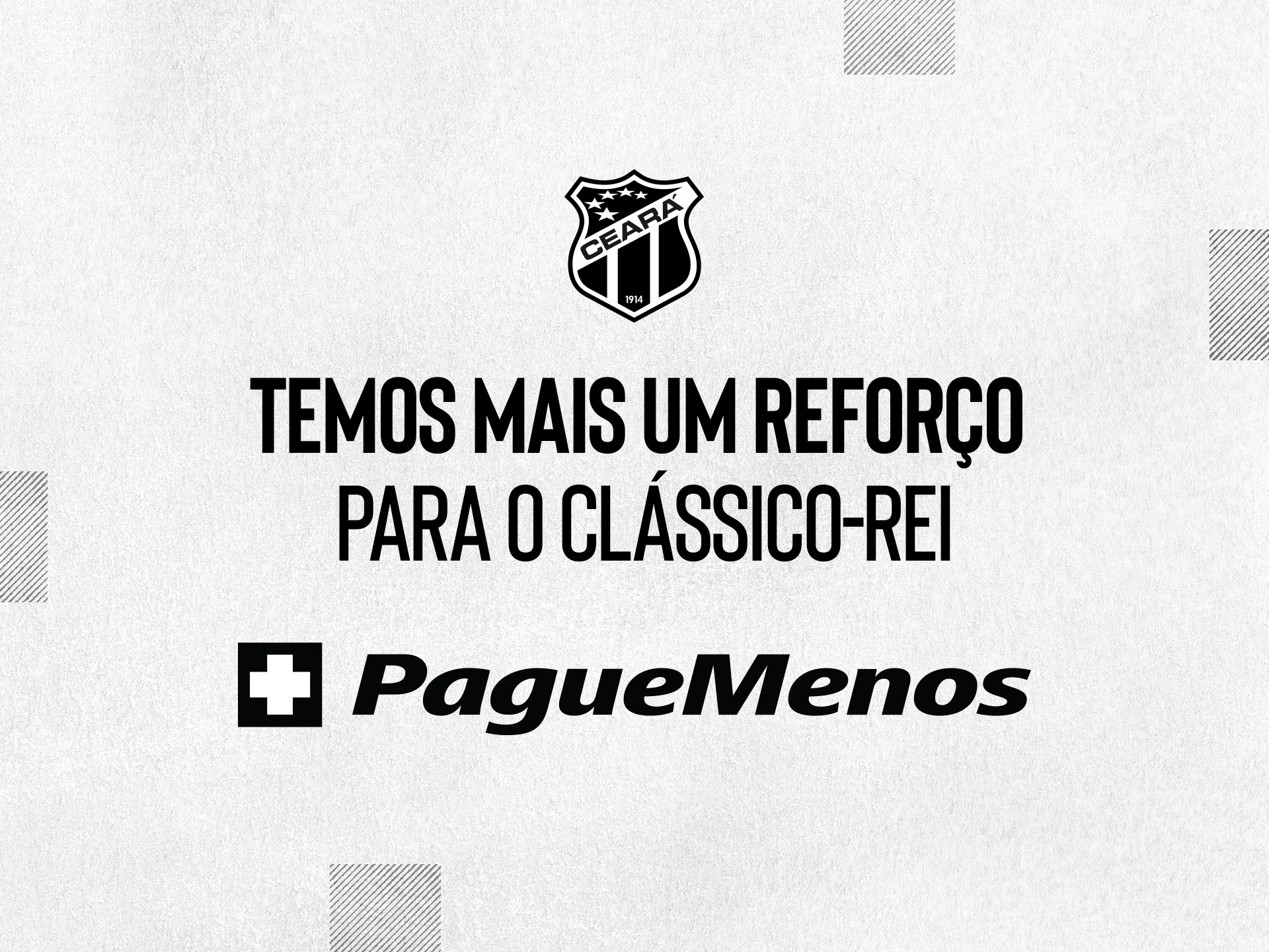 Ceará fecha patrocínio pontual com Farmácias Pague Menos