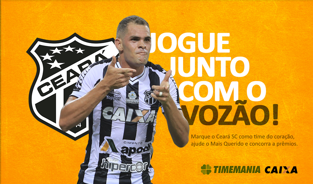 Aposte na Timemania e contribua com o crescimento do Ceará