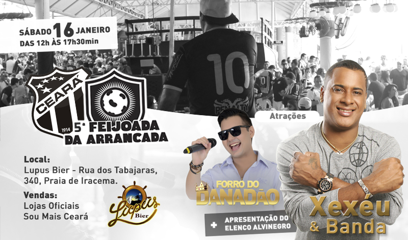Ceará realiza 5ª Feijoada da Arrancada no dia 16/01