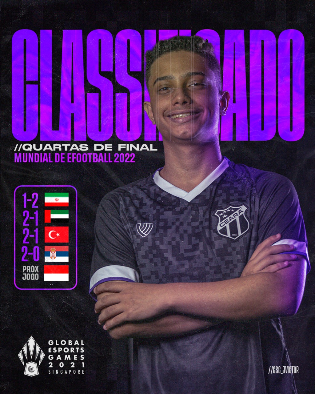 eSports: Ceará faz boa estreia no mundial eFootball 2022 e está nas quartas de final