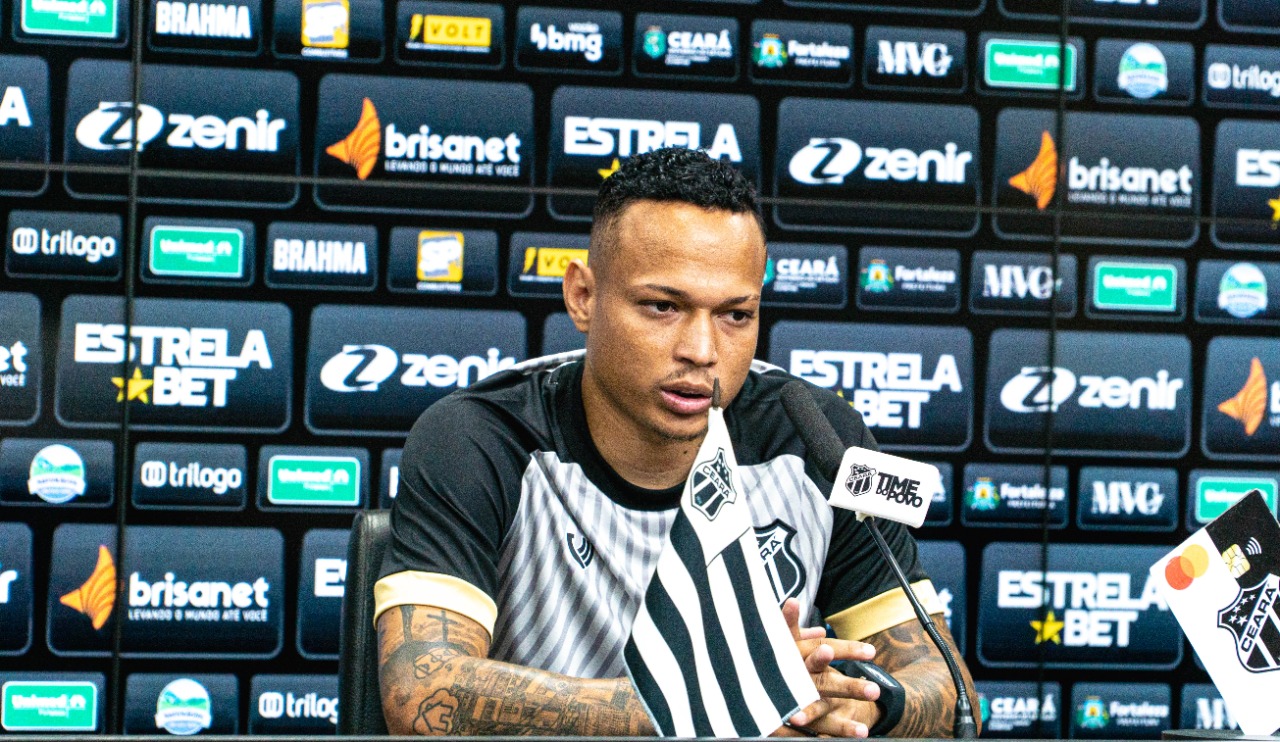 Feliz pelo bom início no Ceará, Janderson celebra primeiro gol e promete entrega diante do Ferroviário