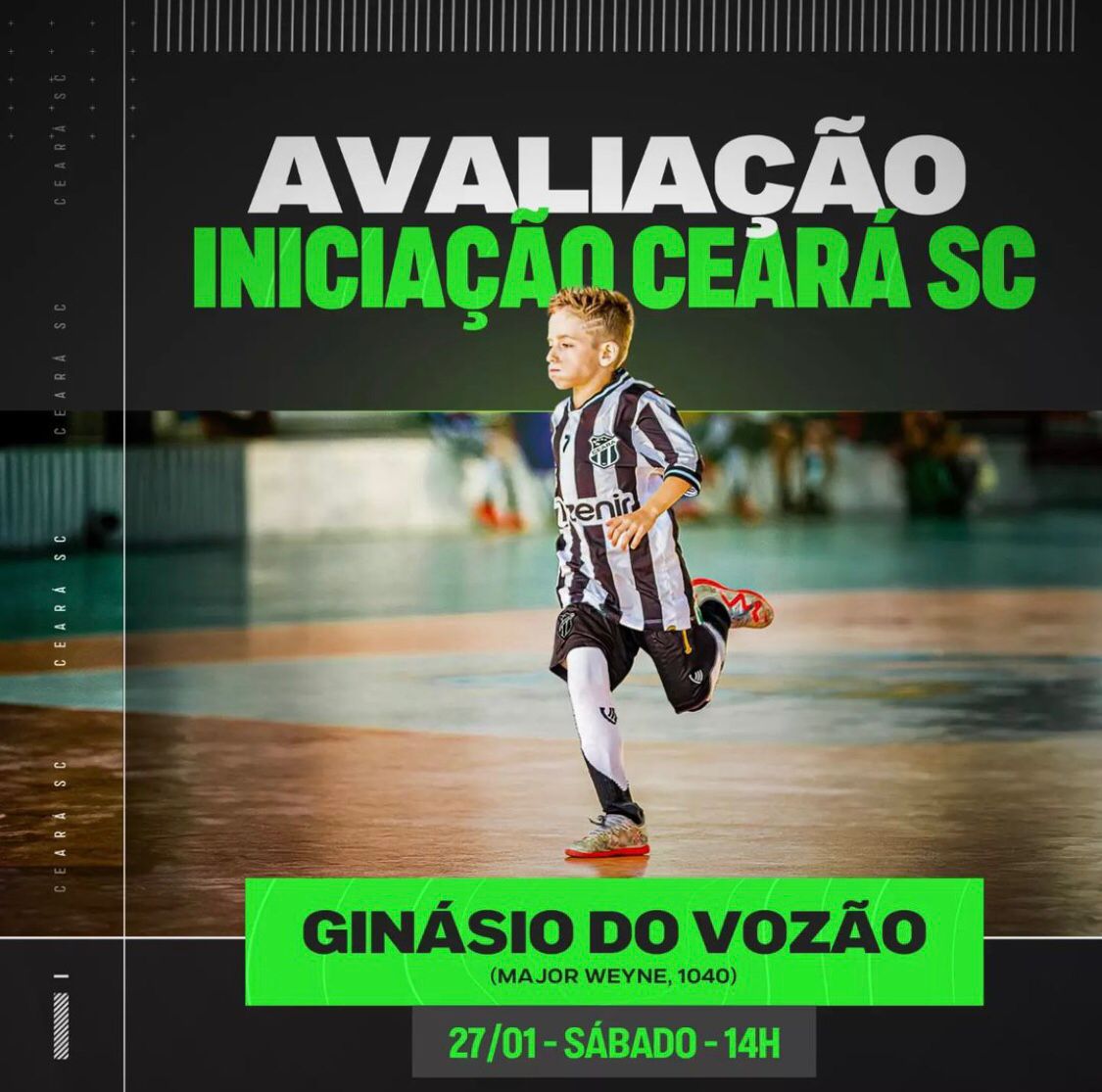 Avaliações para Fábrica de Craques acontecerão no sábado (27), em Porangabuçu