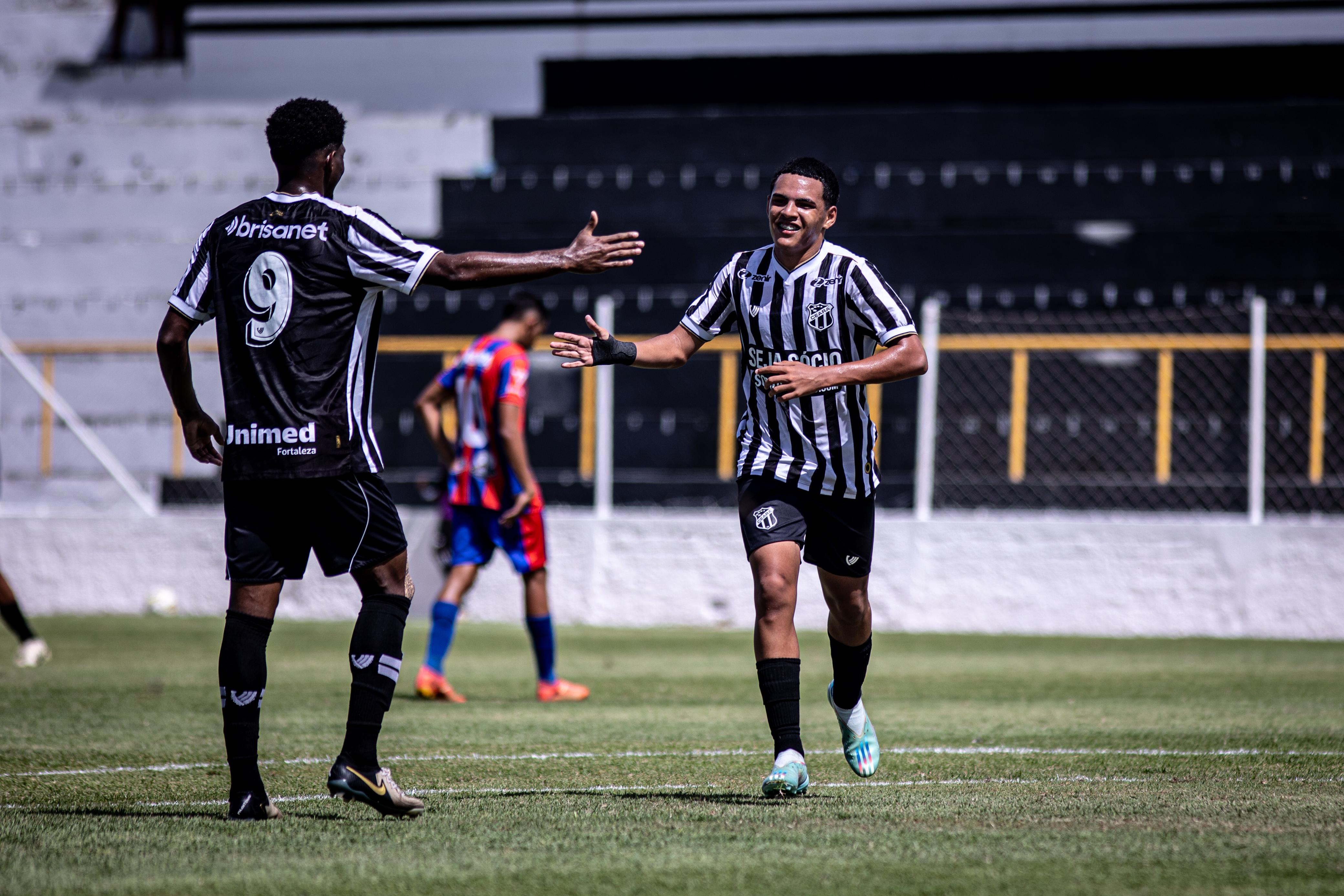 Sub-20: Ceará aplica 8 a 0 no Tiradentes e conquista a segunda vitória no Campeonato Cearense