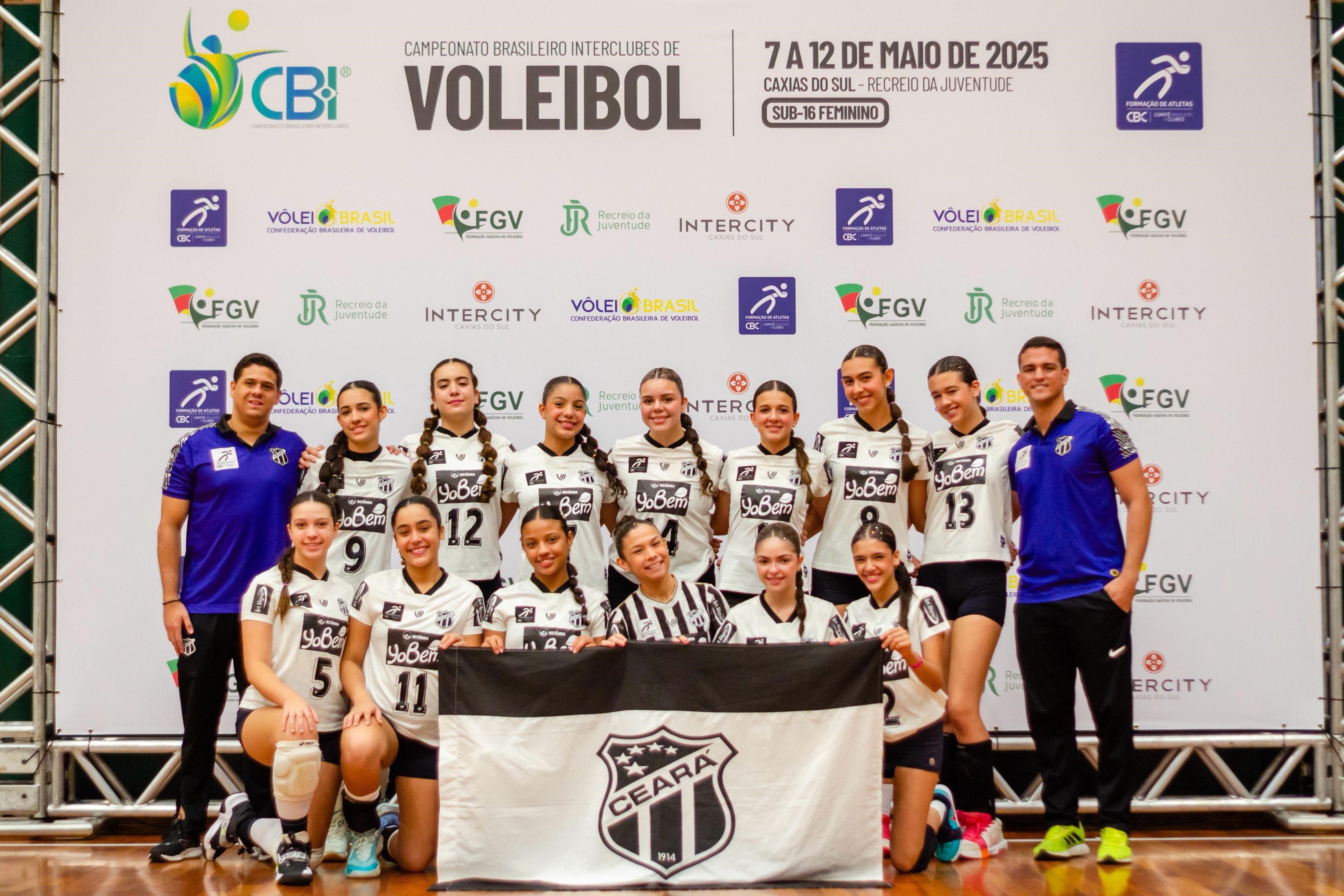 Vôlei: Ceará conclui participação no Campeonato Brasileiro Interclubes Sub-16 na 5ª colocação