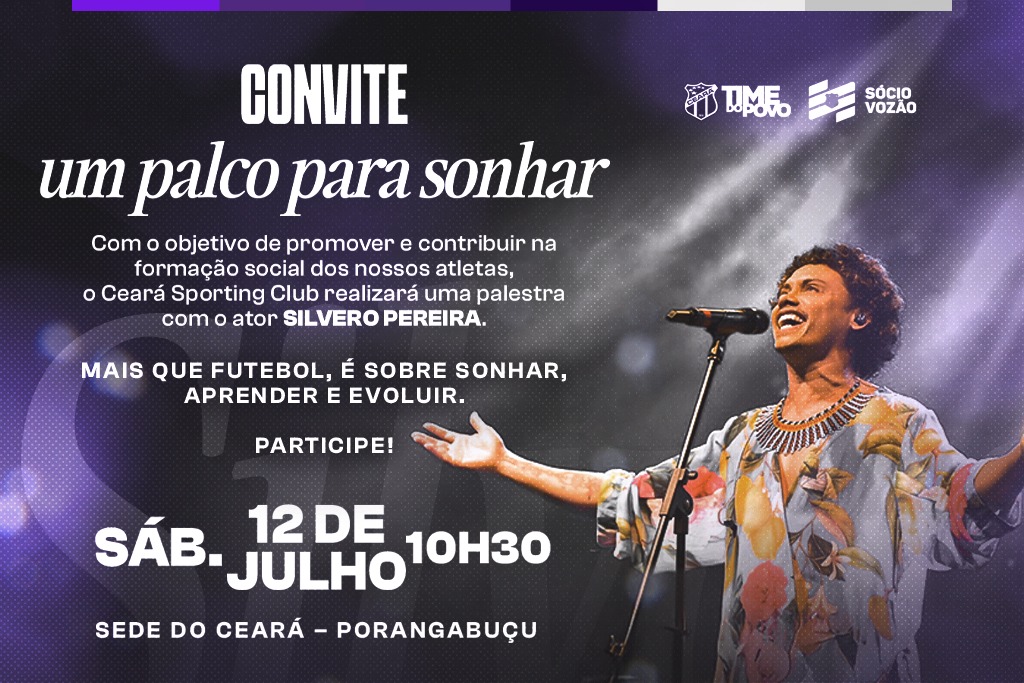 Notável Alvinegro: Silvero Pereira será homenageado pelo Centro Cultural e dará palestra para atletas da base