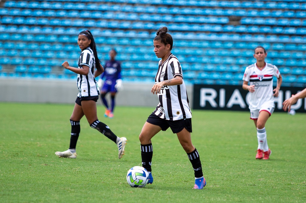 Fut. Feminino: Ceará cria boas oportunidades, mas é superado por 2x0 pelo São Paulo