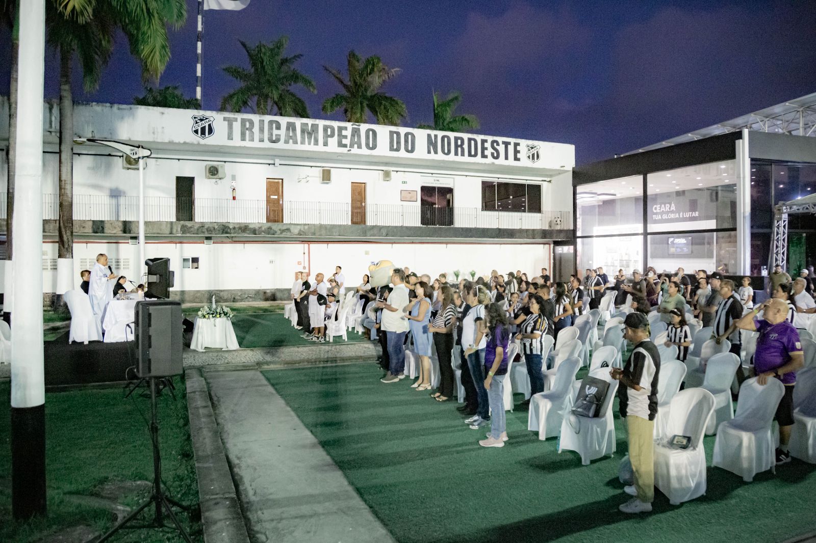 Com missa na sede alvinegra, Ceará fecha as comemorações dos 111 anos alvinegros