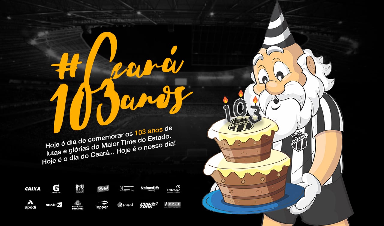 Parabéns pelos seus 103 anos, Ceará Sporting Club!