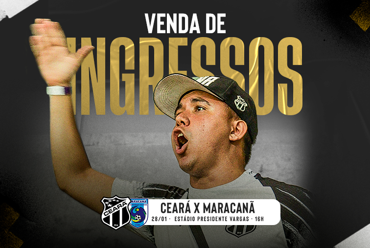 Ceará x Maracanã: Torcedor alvinegro já pode comprar ingresso para a partida