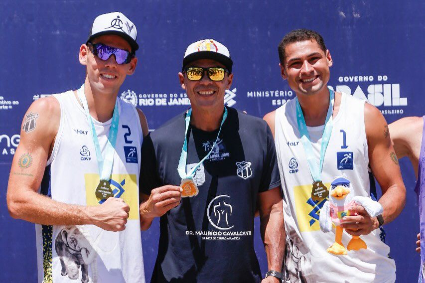 Vôlei de Praia: Sem perder nenhum set no campeonato, Mateus e Adelmo conquistam 8ª etapa do Circuito Brasileiro