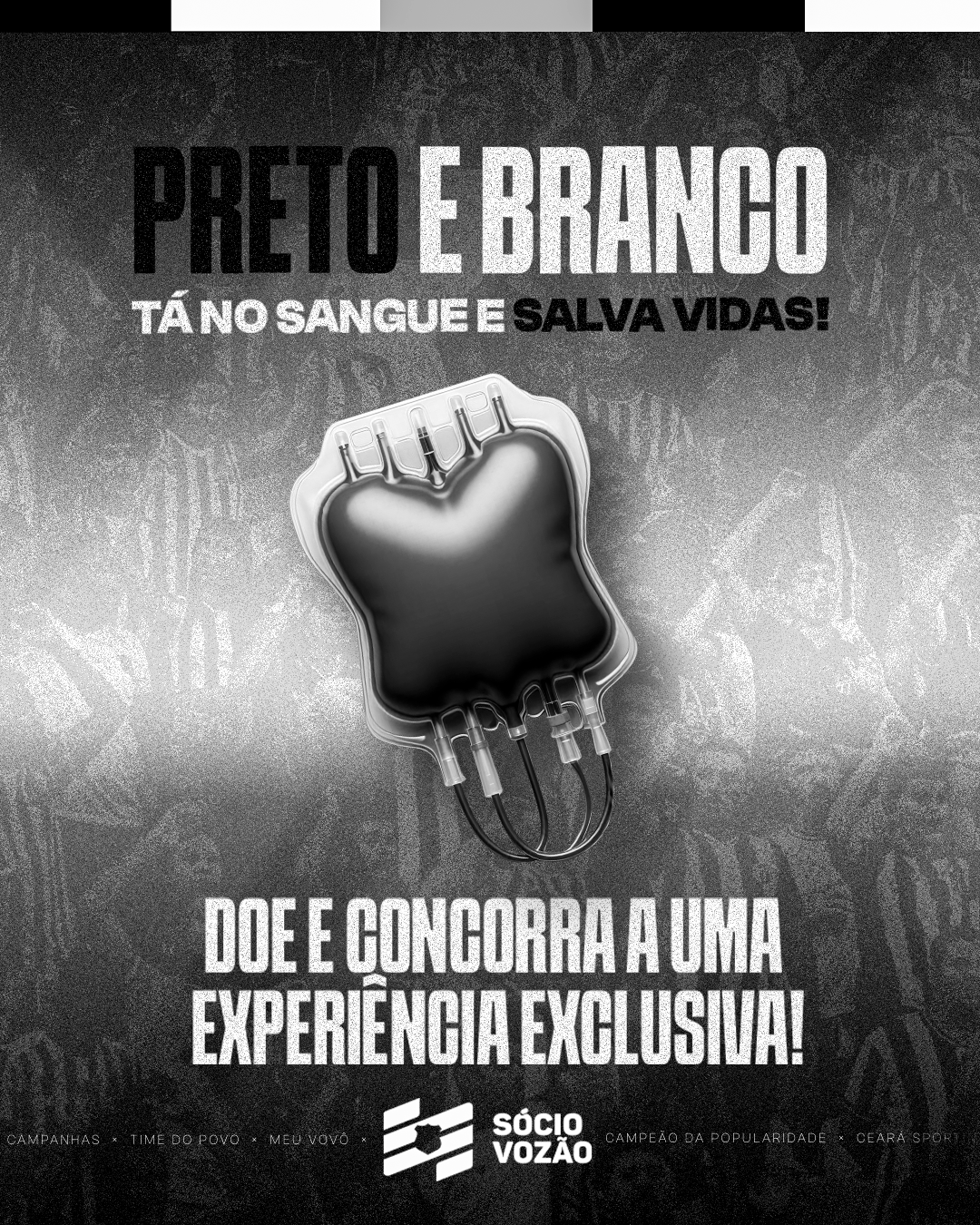 Ceará promove campanha para sócios torcedores no Dia Mundial do Doador de Sangue