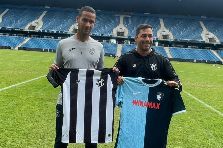 Gerente de futebol das categorias de base do Ceará, Hudson Ferreira, visita tradicional clube francês