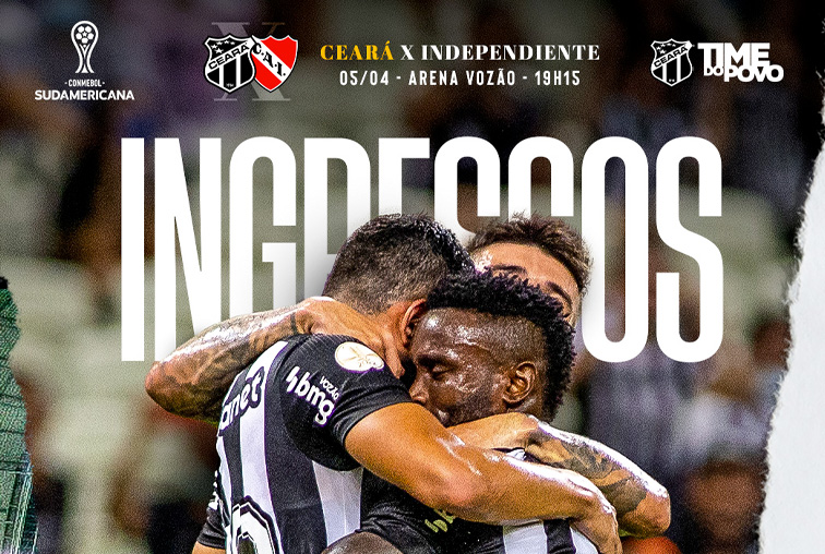 CONMEBOL Sudamericana: Venda de ingressos iniciada para duelo Ceará x Independiente-ARG