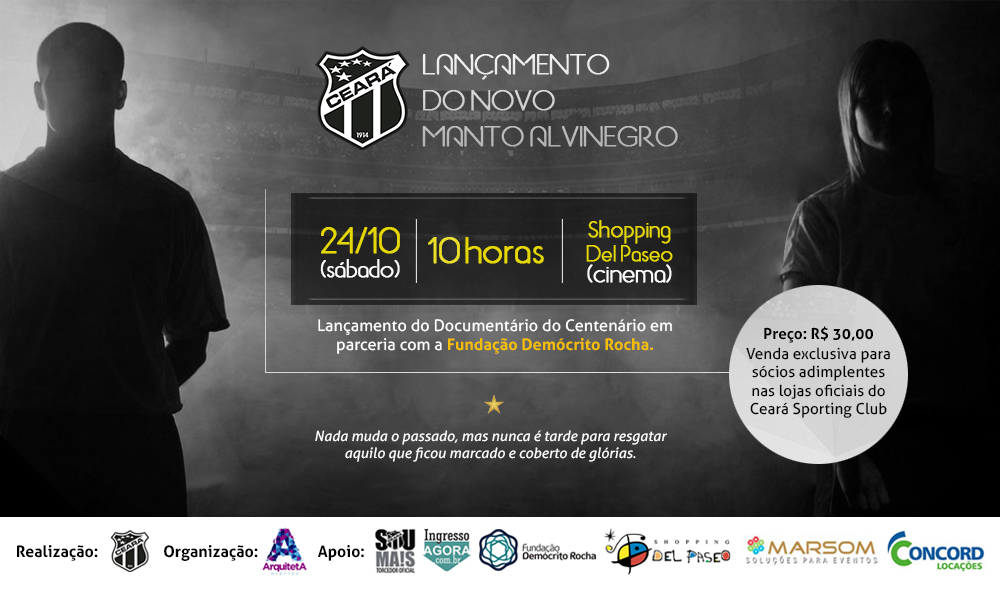 Novo uniforme Penalty e documentário do Centenário serão lançados no sábado