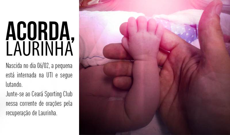 Vozão apoia campanha "Acorda, Laurinha" e grupo entrará com camisa