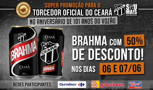 Super Promoção para comemorar o aniversário do Vozão