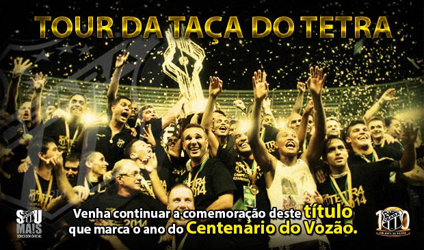 A partir de sábado, taça do Tetra vai estar na Loja Oficial de Porangabuçu