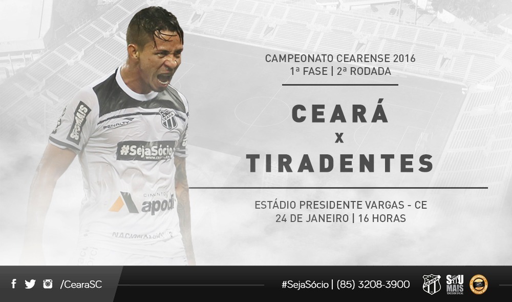 Contra o Tiradentes, Vozão faz sua estreia no Estadual 2016
