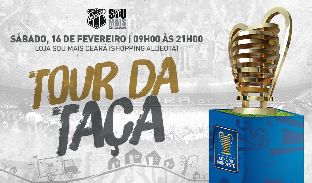 Loja Sou Mais Ceará do Shopping Aldeota recebe Tour da Taça da Copa do Nordeste