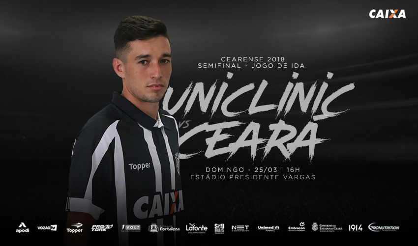 No 1º jogo das semifinais, Ceará e Uniclinic se enfrentam no Presidente Vargas